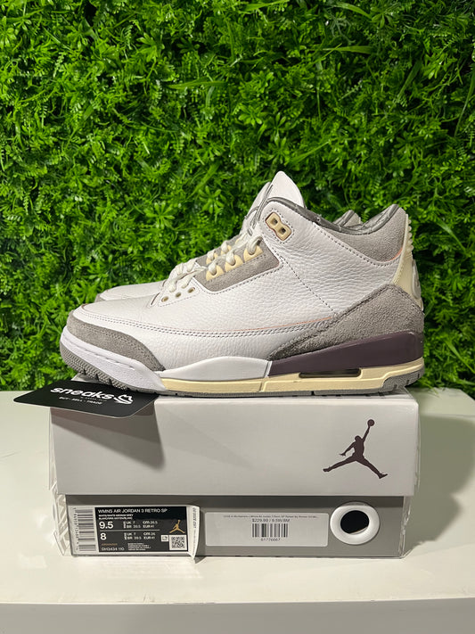 USED A Ma Maniére x Wmns Air Jordan 3 Retro SP Raised By Women DH3434-110 SIZE 8M OG ALL