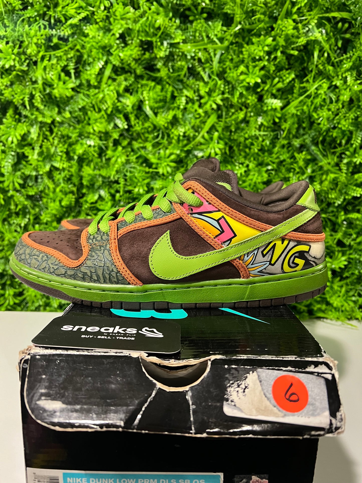 USED Dunk Low Premium SB QS De La Soul 789841-332 SIZE 8.5M OG ALL