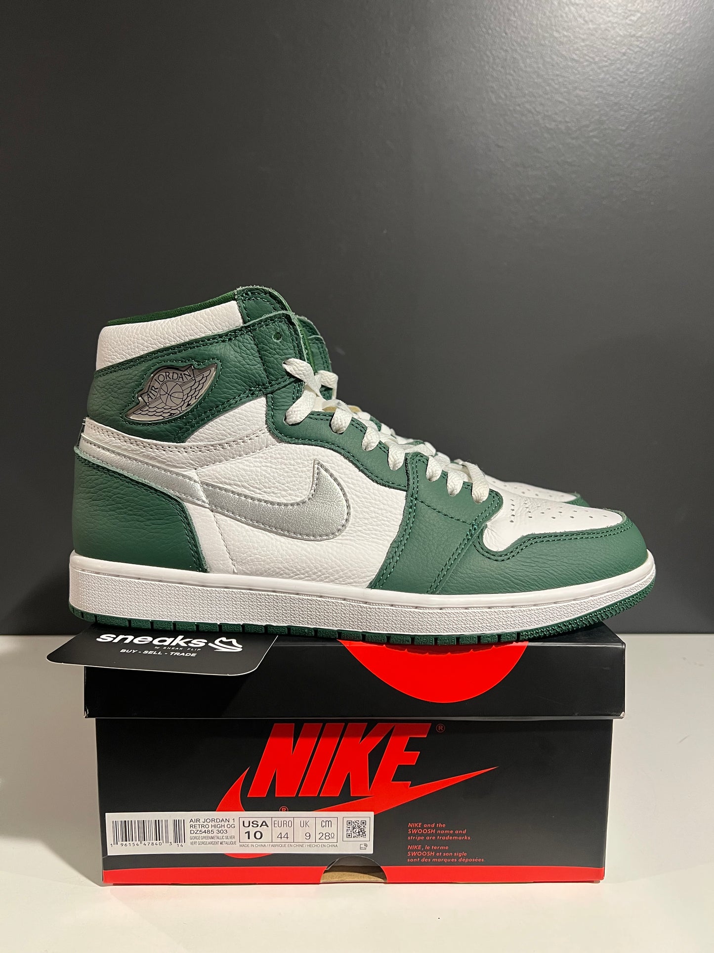 USED Air Jordan 1 Retro High OG Gorge Green DZ5485-303 SIZE 10M OG ALL AG25-50