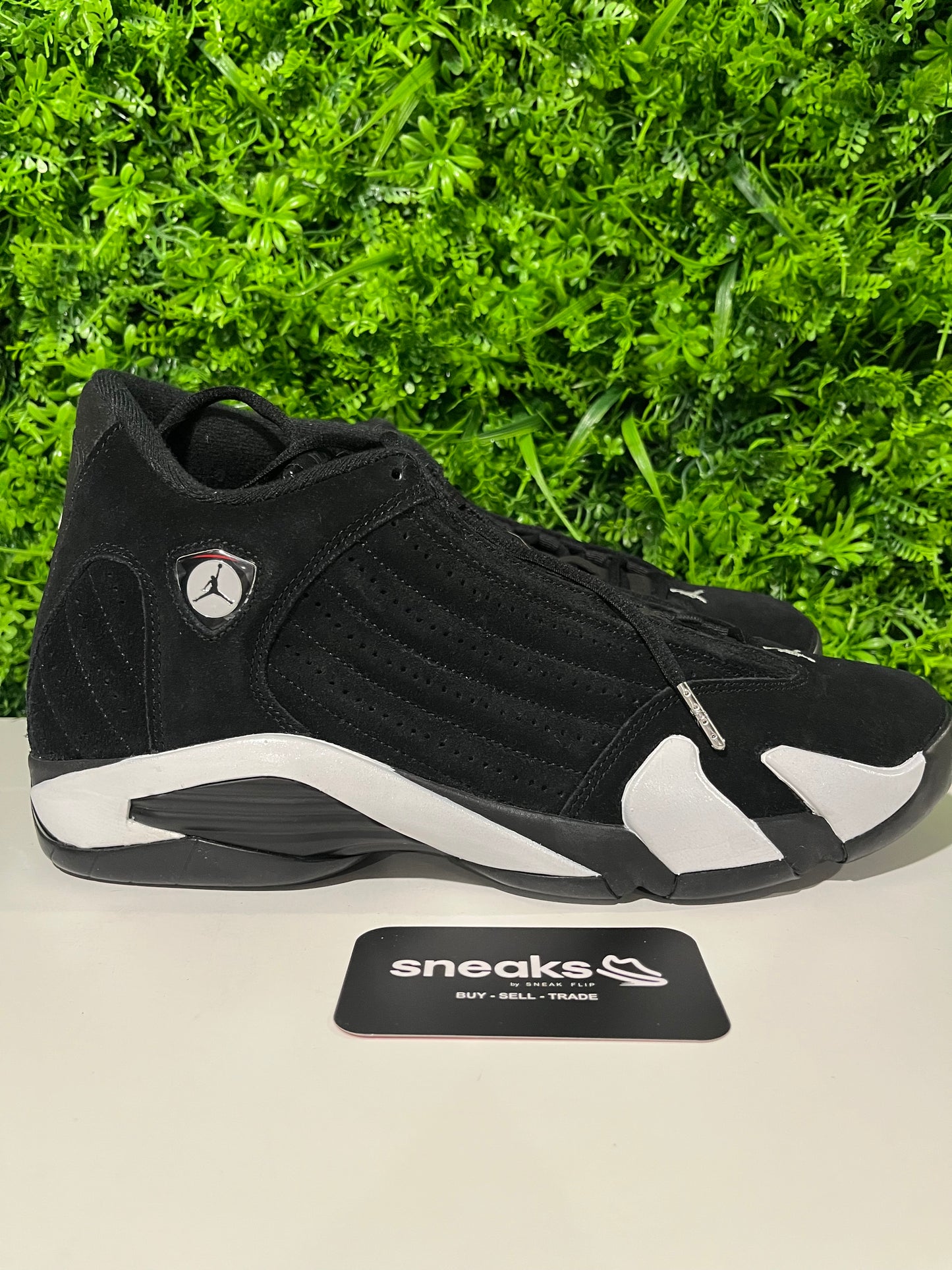 USED Air Jordan 14 Retro Black White 487471-016 SIZE 11.5M OG ALL