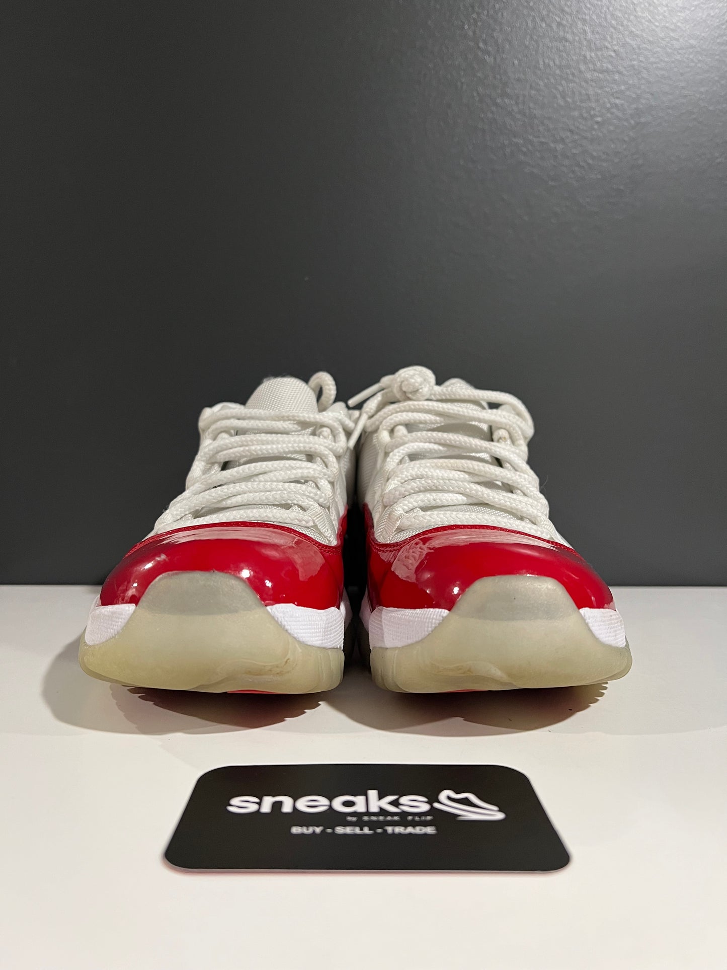 USED Air Jordan 11 Retro Low Cherry 2016 528895-102 SIZE 8M NO BOX