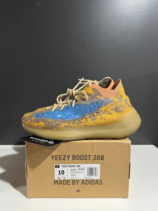 USED Yeezy Boost 380 Blue Oat Non-Reflective Q47306 SIZE 10M OG ALL AG25-272