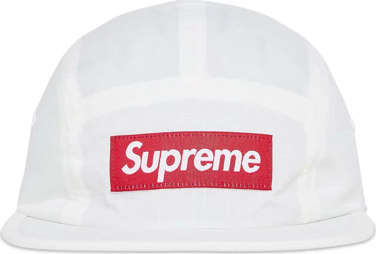 Supreme Waxed Ripstop Camp Cap white