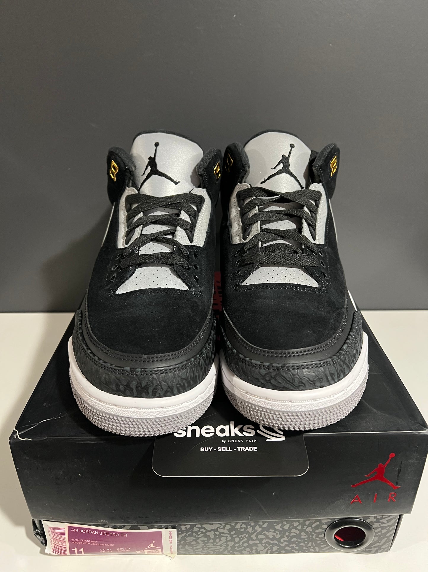 NEW Air Jordan 3 Retro Tinker SP Black Cement CK4348-007 SIZE 11M OG ALL AG25-67