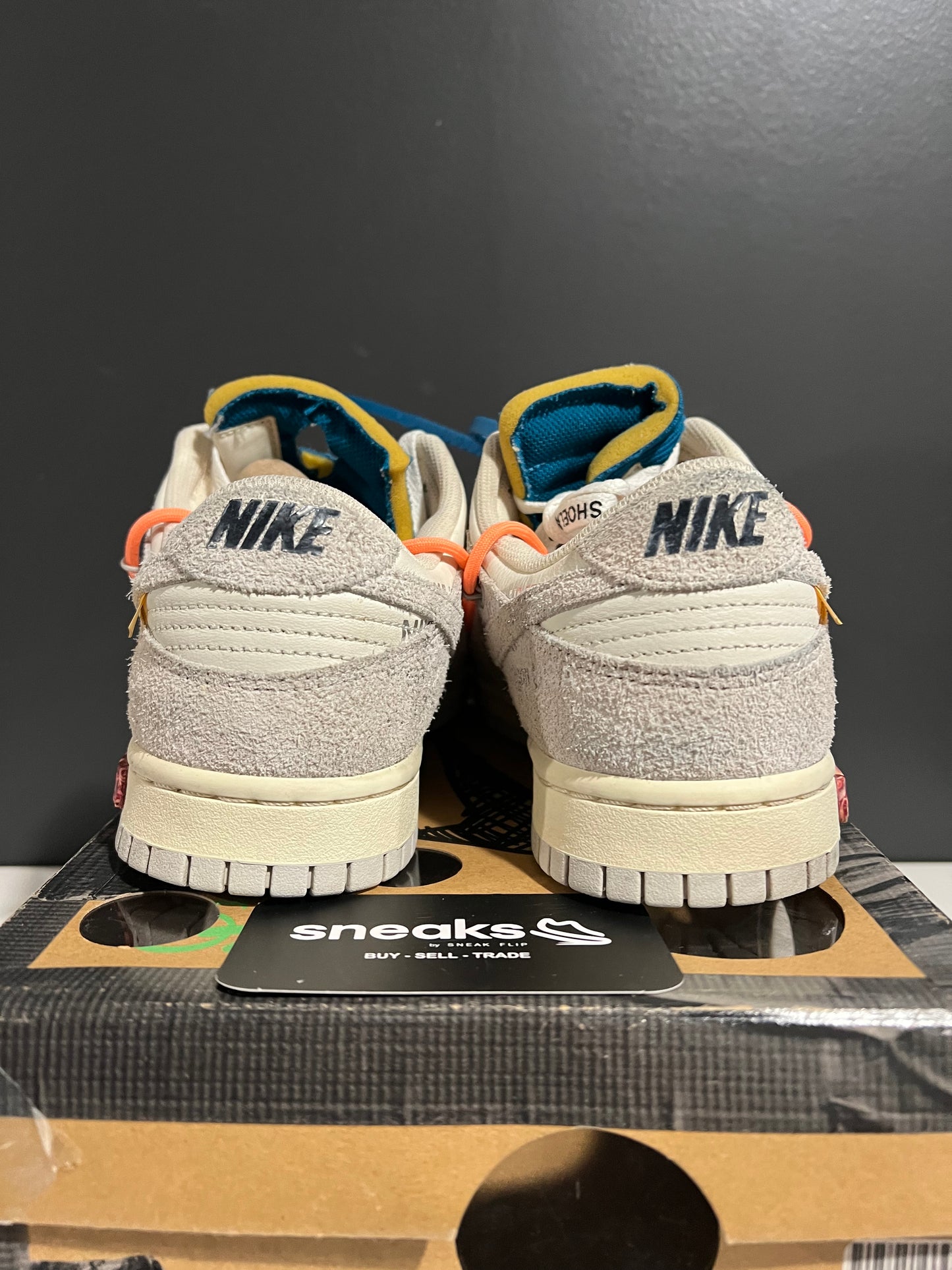 USED Off-White x Dunk Low Lot 19 of 50 DJ0950-119 SIZE 8.5M OG ALL AG25-345