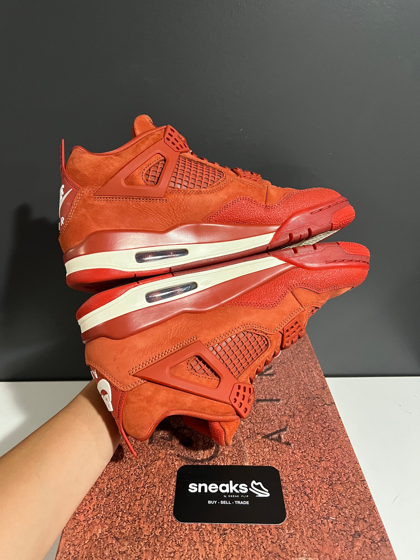 USED Air Jordan 4 Retro SP Nigel Sylvester Brick by Brick HF4340-800 SIZE 8M OG ALL AG25-117
