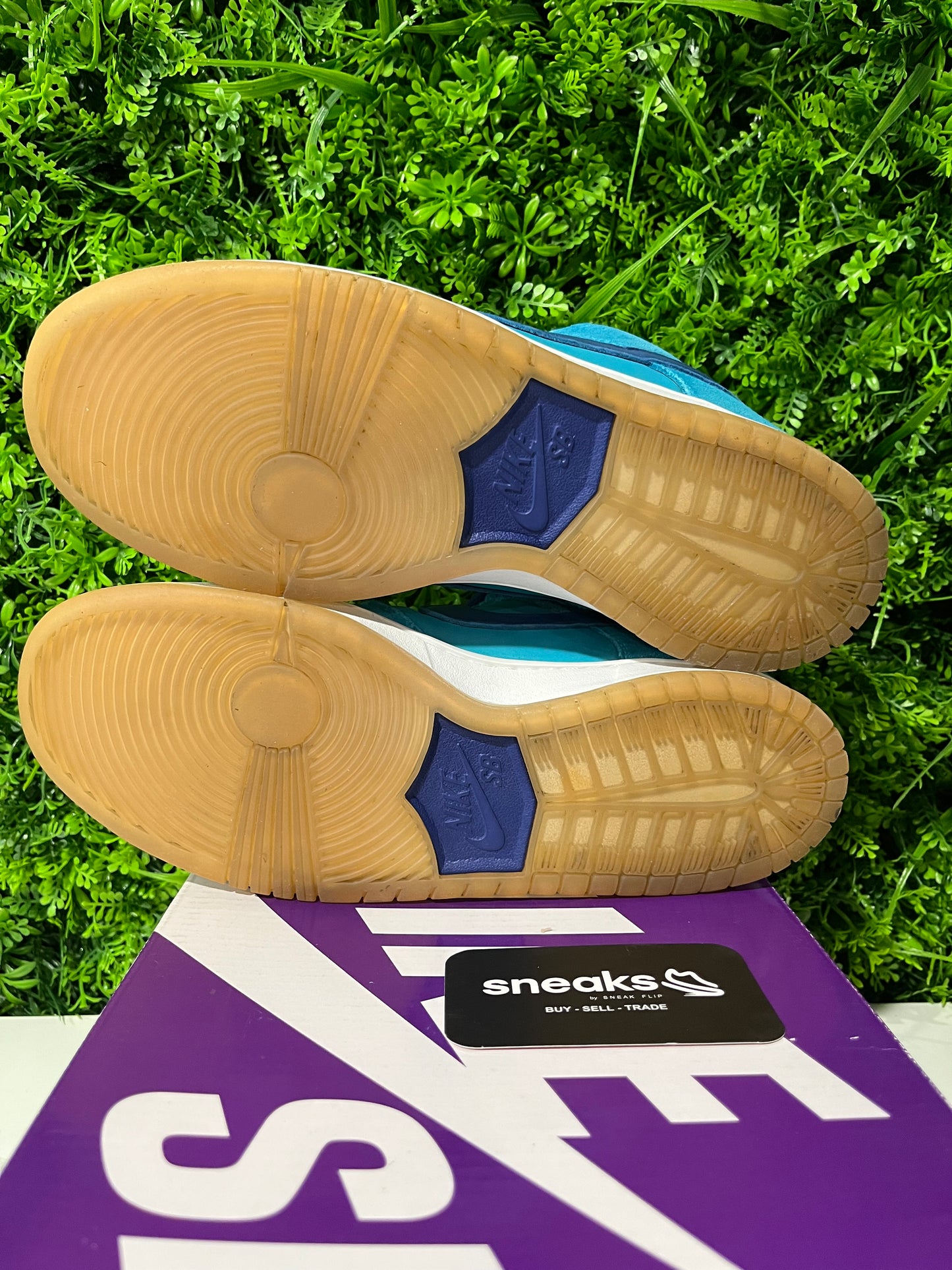 USED Dunk Low SB Blue Fury BQ6817-400 SIZE 8.5M OG ALL
