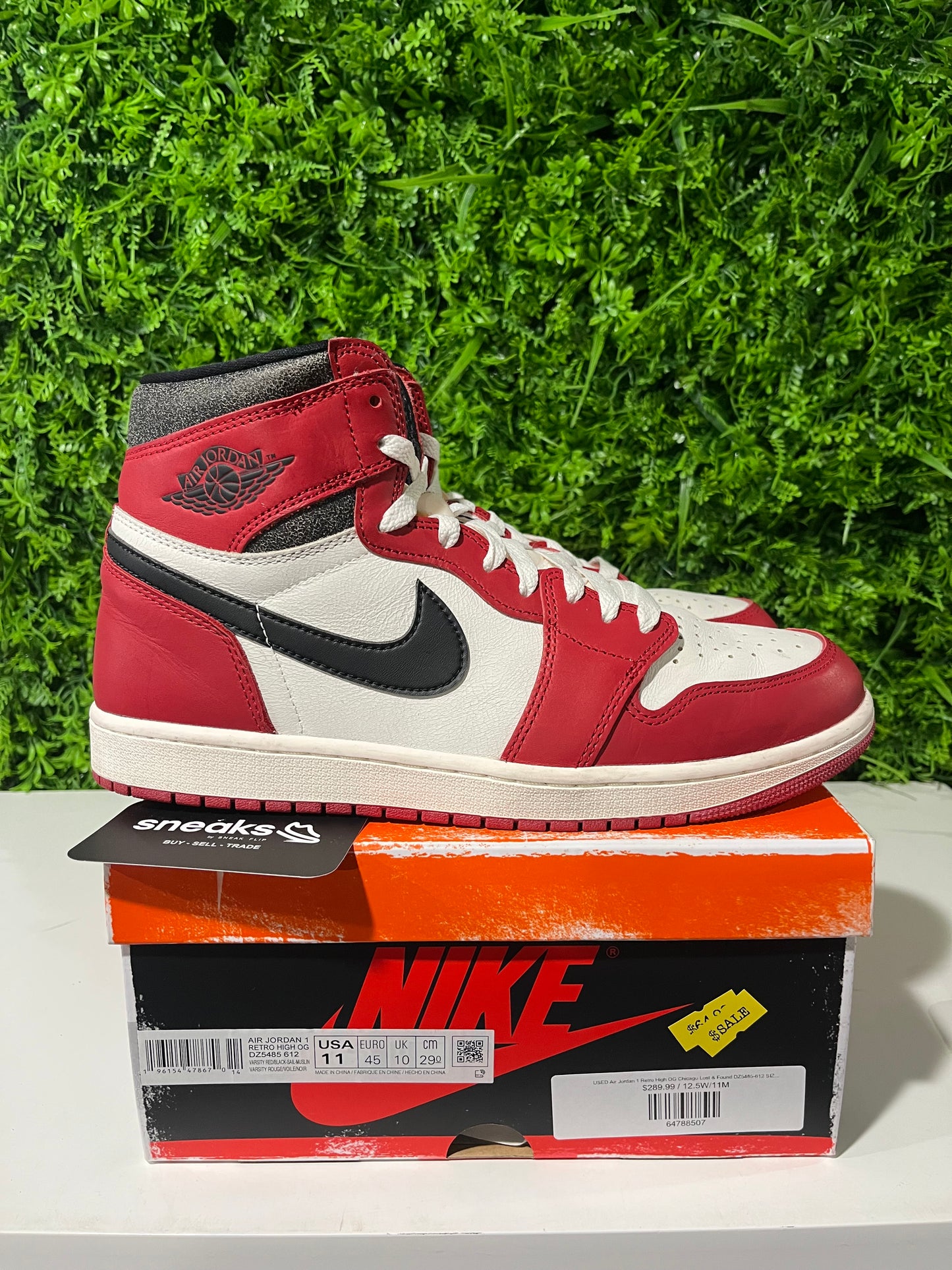 USED Air Jordan 1 Retro High OG Chicago Lost & Found DZ5485-612 SIZE 11M OG ALL #2
