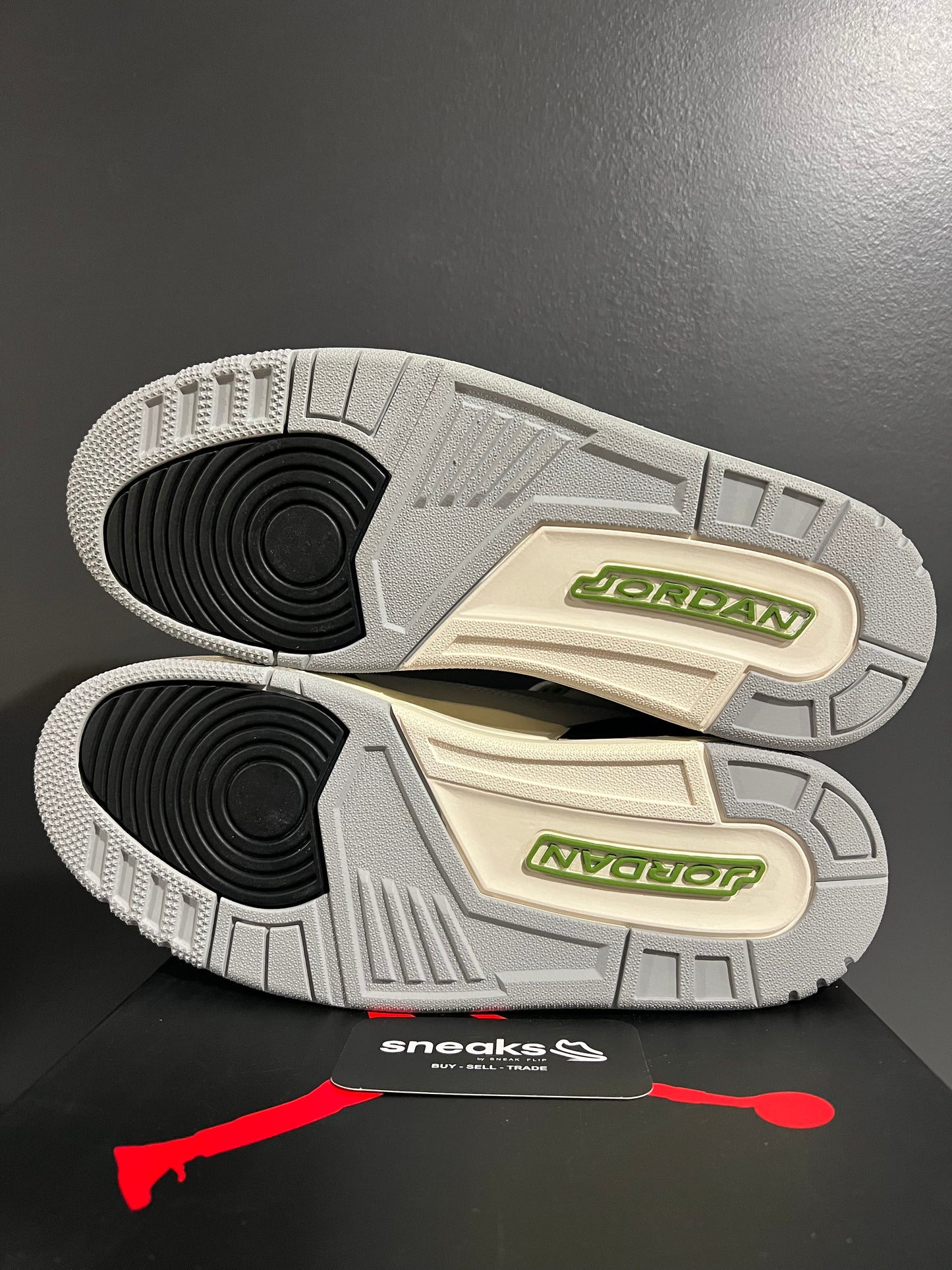 TRIED ON Air Jordan 3 Retro Chlorophyll 136064-006 SIZE 10M OG ALL SP25-082