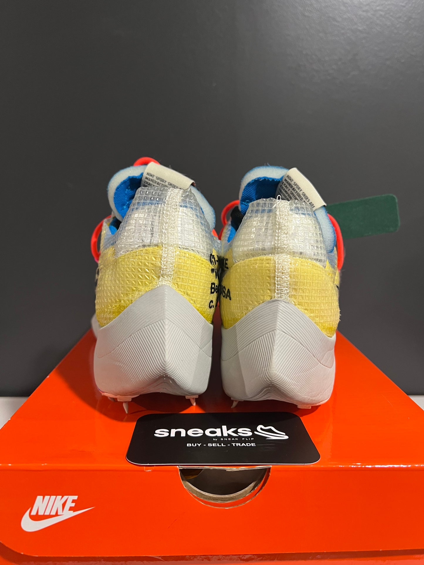 USED Off-White x Wmns Vapor Street Tour Yellow CD8178-700 SIZE 6M OG ALL JN25-145