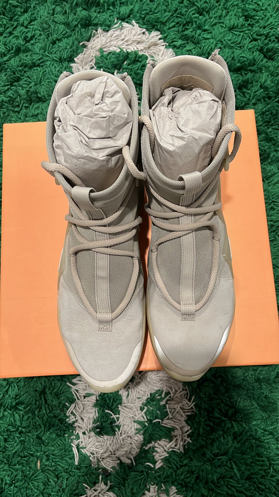 Air Fear Of God 1 Oatmeal AR4237-900 USED SIZE 11W/9.5M OG ALL