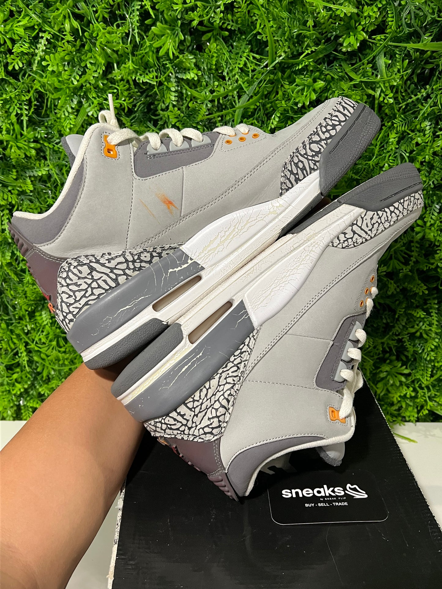 USED Air Jordan 3 Retro LS Cool Grey 2006 315297-062 SIZE 12M OG ALL