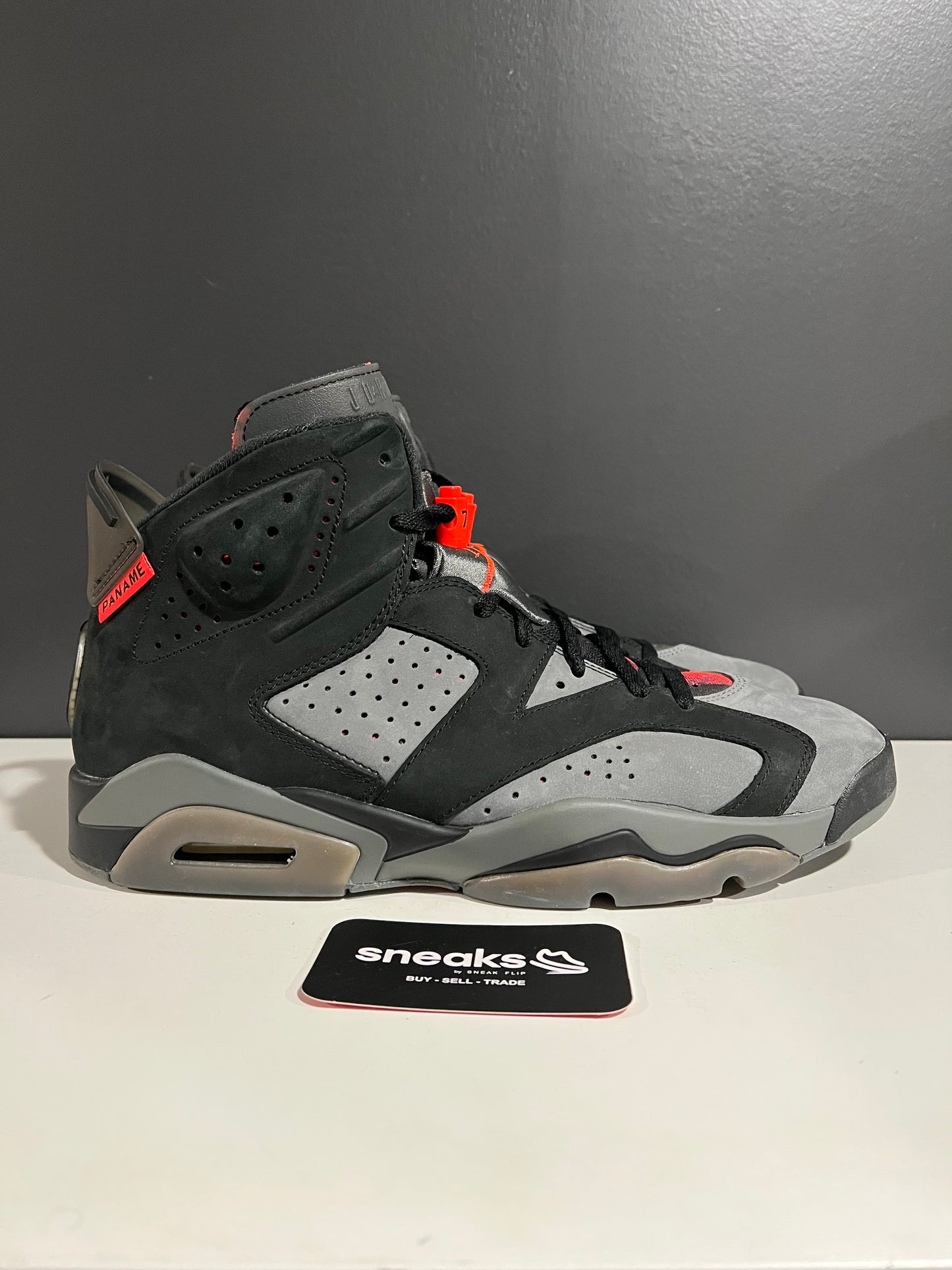 USED Paris Saint-Germain x Air Jordan 6 Retro Iron Grey CK1229-001 SIZE 12M NO BOX JN25-262