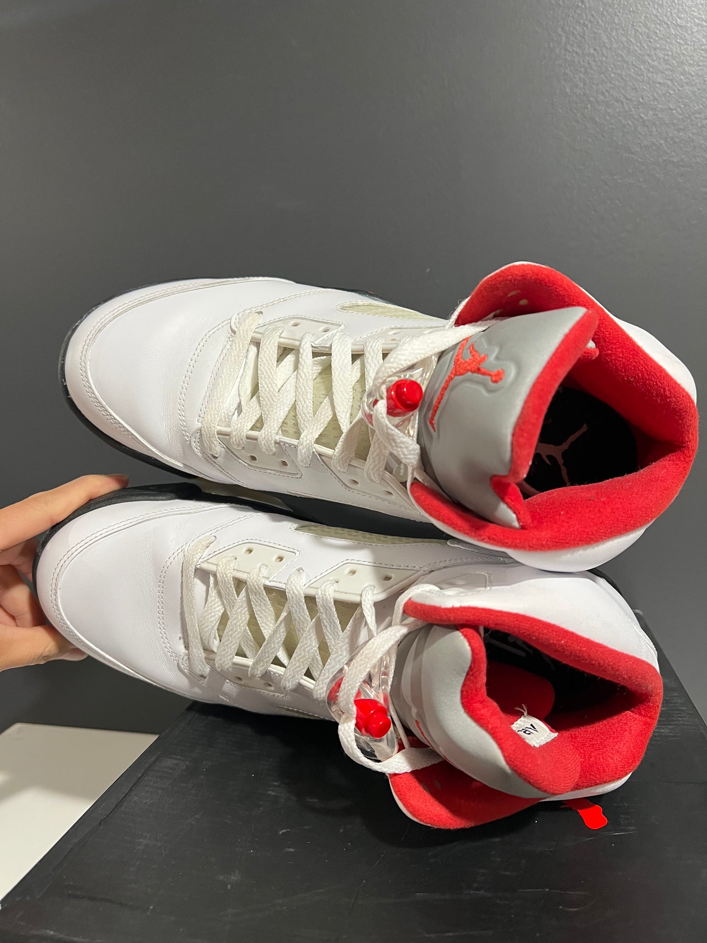 USED Air Jordan 5 Retro Fire Red 2013 136027-120 SIZE 10M OG ALL JN25-105
