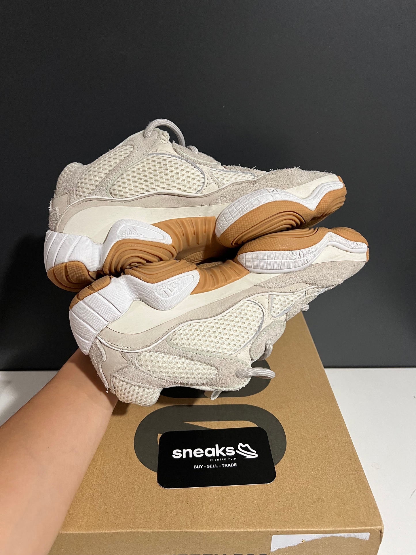 USED Yeezy 500 Stone Taupe ID1600 SIZE 7M OG ALL AG25-80
