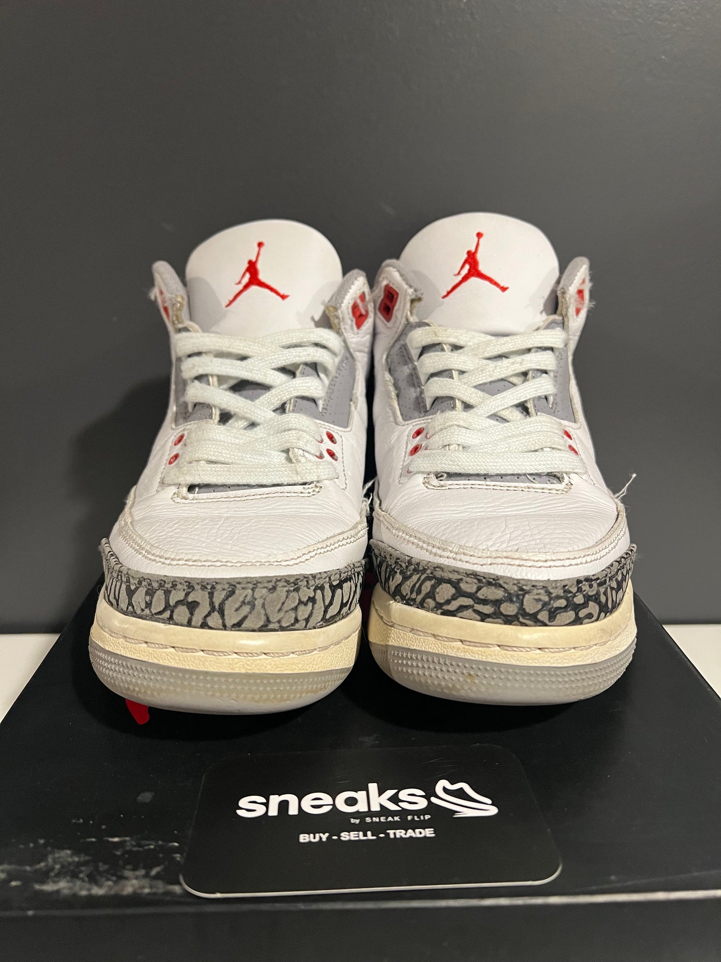 USED Air Jordan 3 Retro GS Fire Red 2022 DM0967-160 SIZE 7Y OG ALL AG25-331