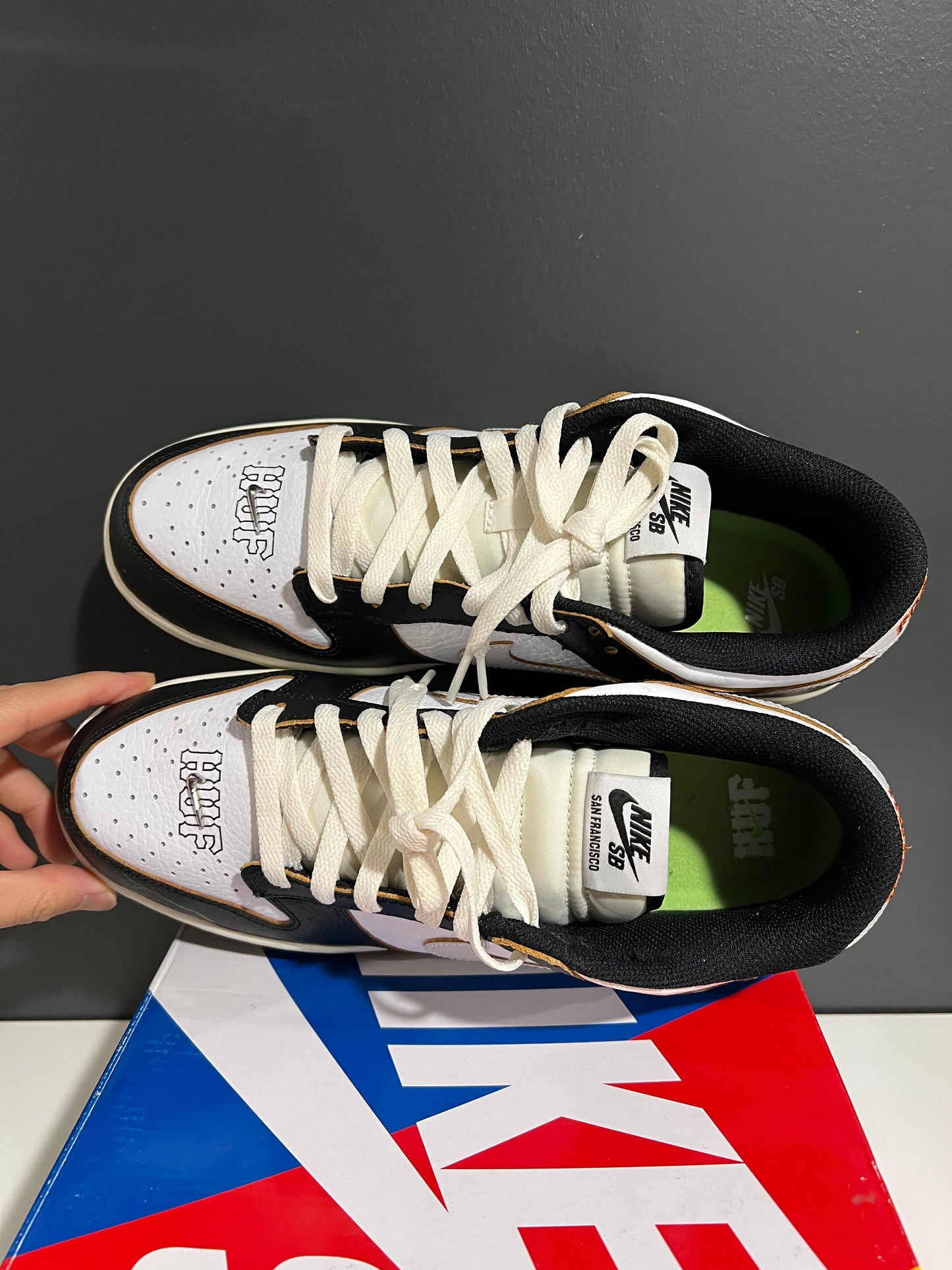 USED HUF x Dunk Low SB San Francisco FD8775-001 SIZE 9.5M OG ALL
