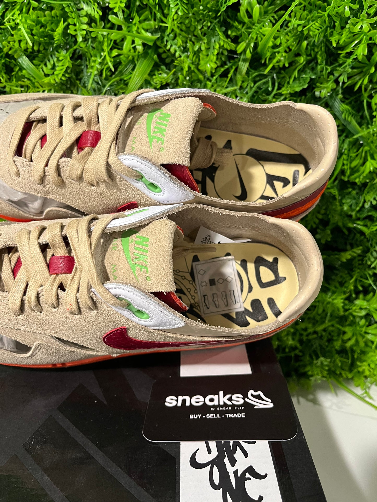 USED CLOT x Air Max 1 Kiss of Death 2021 DD1870-100 SIZE 8.5M OG ALL