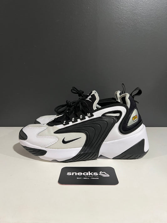 USED Wmns Zoom 2K White Black AO0354-100 SIZE 6Y NO BOX JY25-309