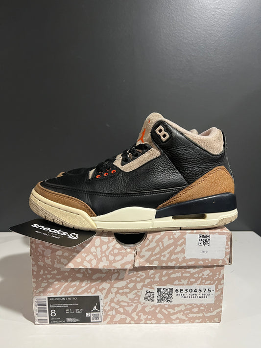 USED Air Jordan 3 Retro Desert Elephant CT8532 008 SIZE 8M OG ALL AG25-171