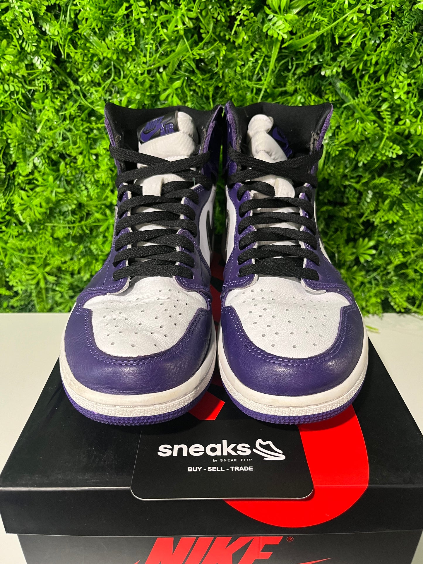 USED Air Jordan 1 Retro High OG Court Purple 2.0 555088-500 SIZE 9.5M OG ALL #1