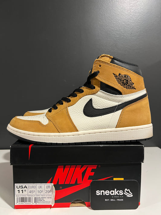 USED Air Jordan 1 Retro High OG Rookie of the Year 555088-700 SIZE 11.5M OG ALL SP25-102