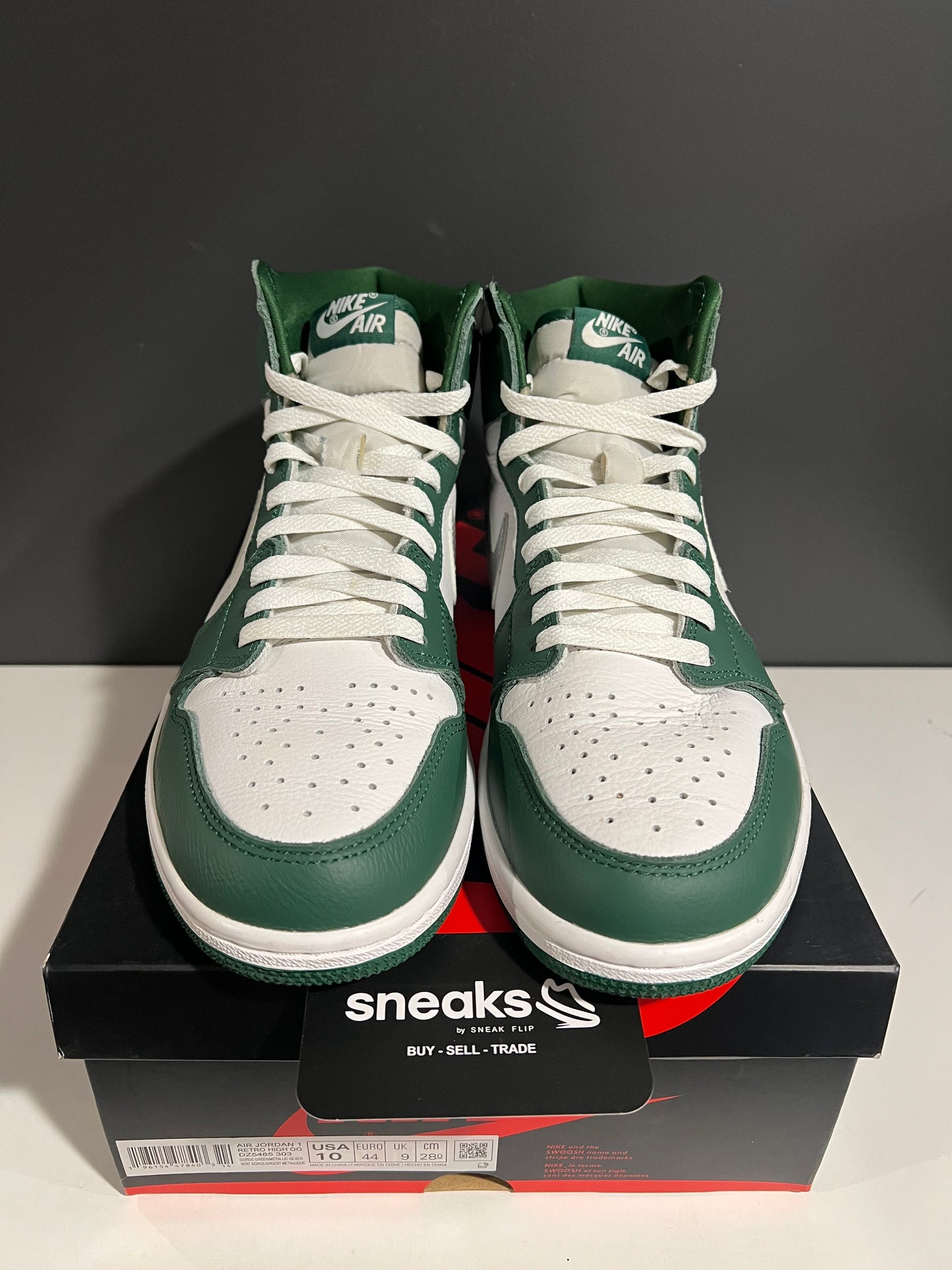 USED Air Jordan 1 Retro High OG Gorge Green DZ5485-303 SIZE 10M OG ALL AG25-50