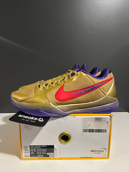 USED Undefeated x Zoom Kobe 5 Protro Hall Of Fame DA6809-700 SIZE 11.5M OG ALL AG25-199