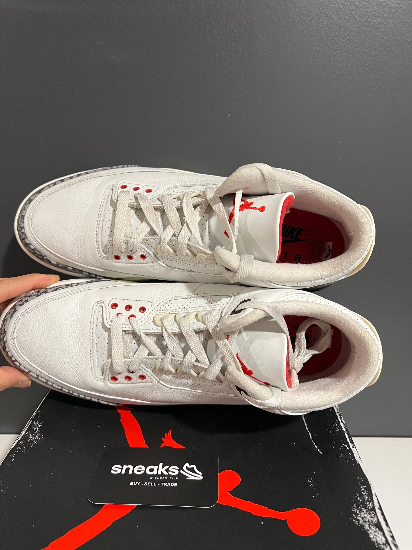 USED Air Jordan 3 Retro White Cement Reimagined DN3707-100 SIZE 10.5M OG ALL