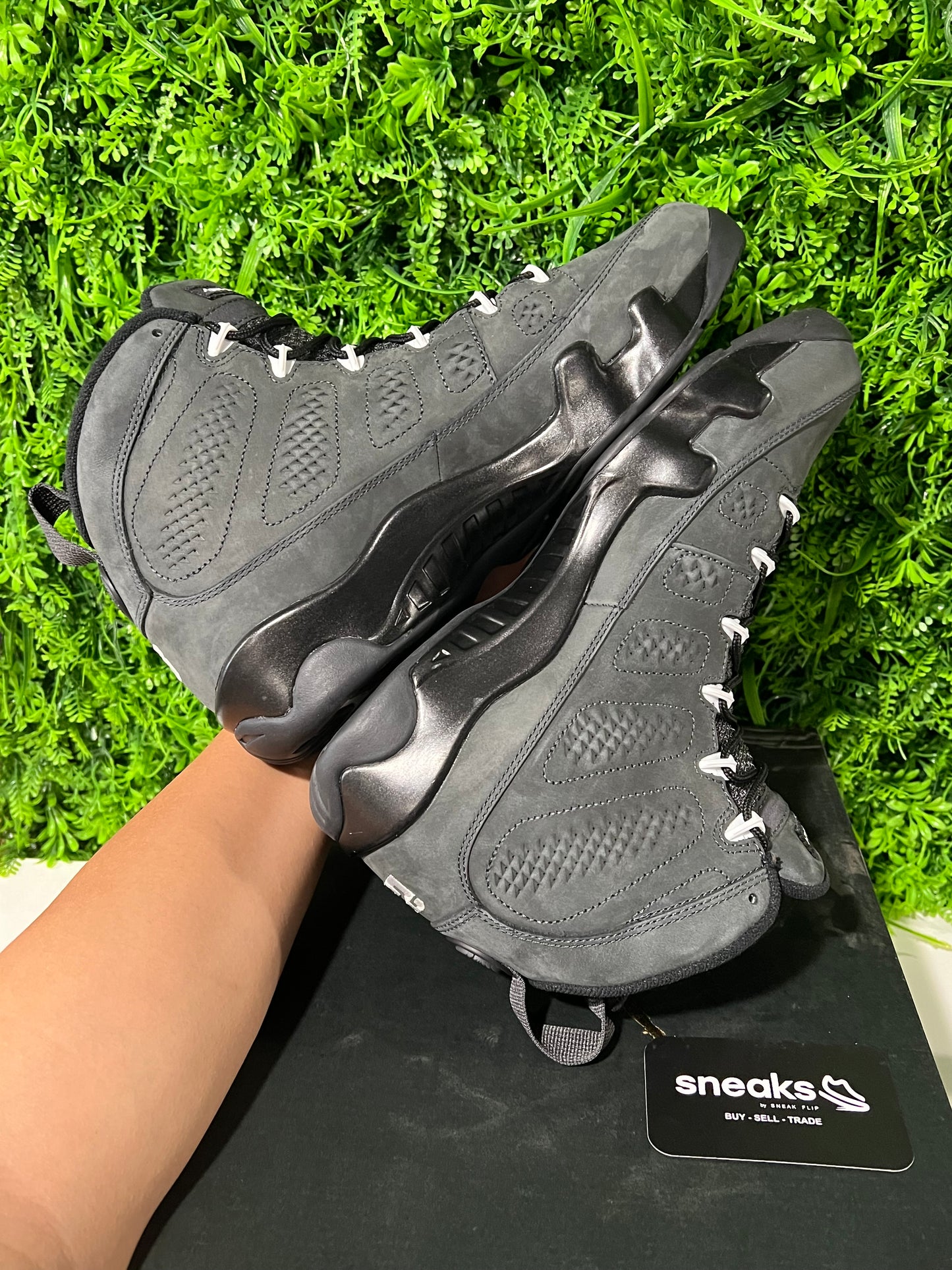 USED Air Jordan 9 Retro Anthracite 302370-013 SIZE 10M OG ALL