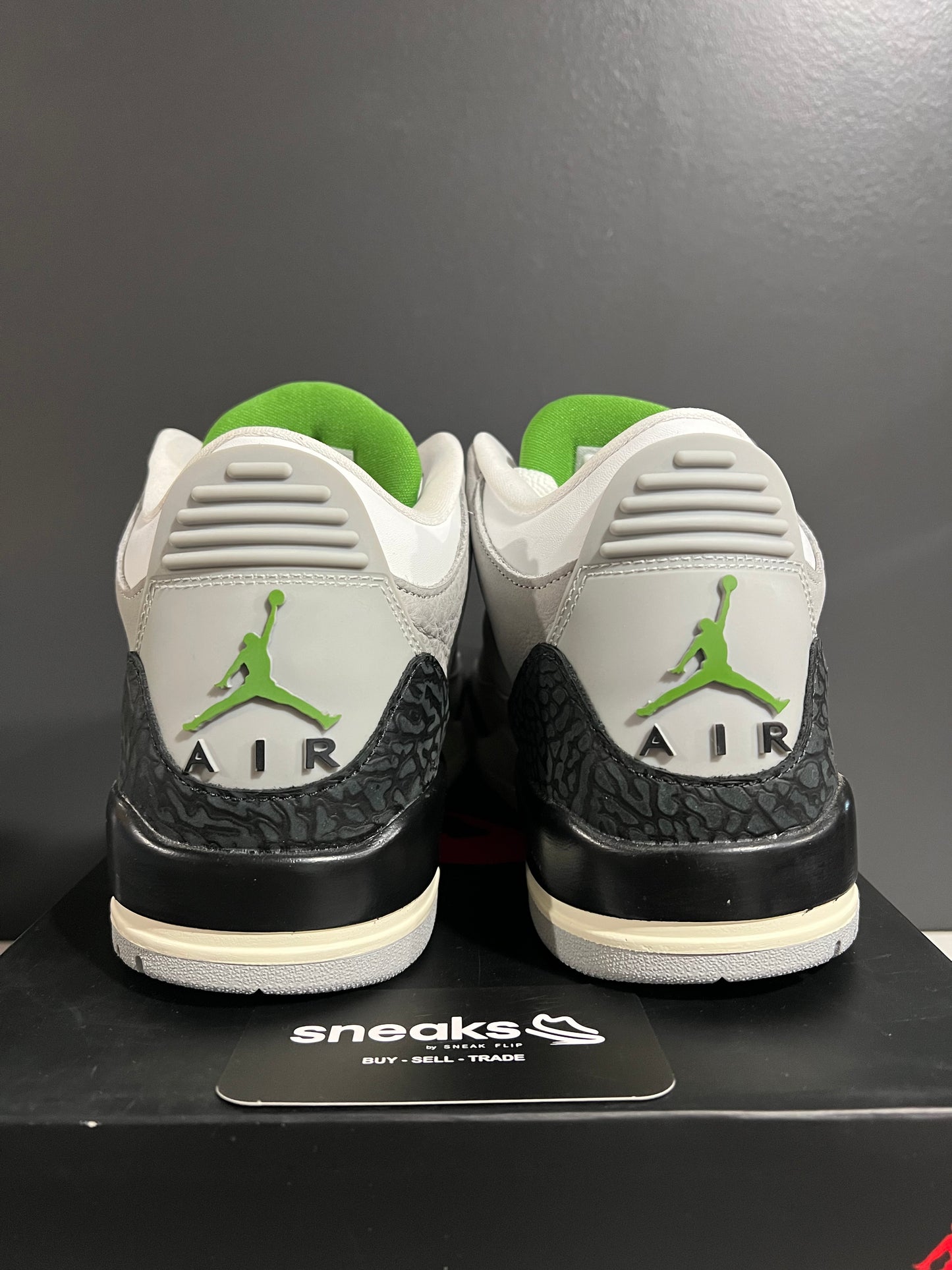 TRIED ON Air Jordan 3 Retro Chlorophyll 136064-006 SIZE 10M OG ALL SP25-082