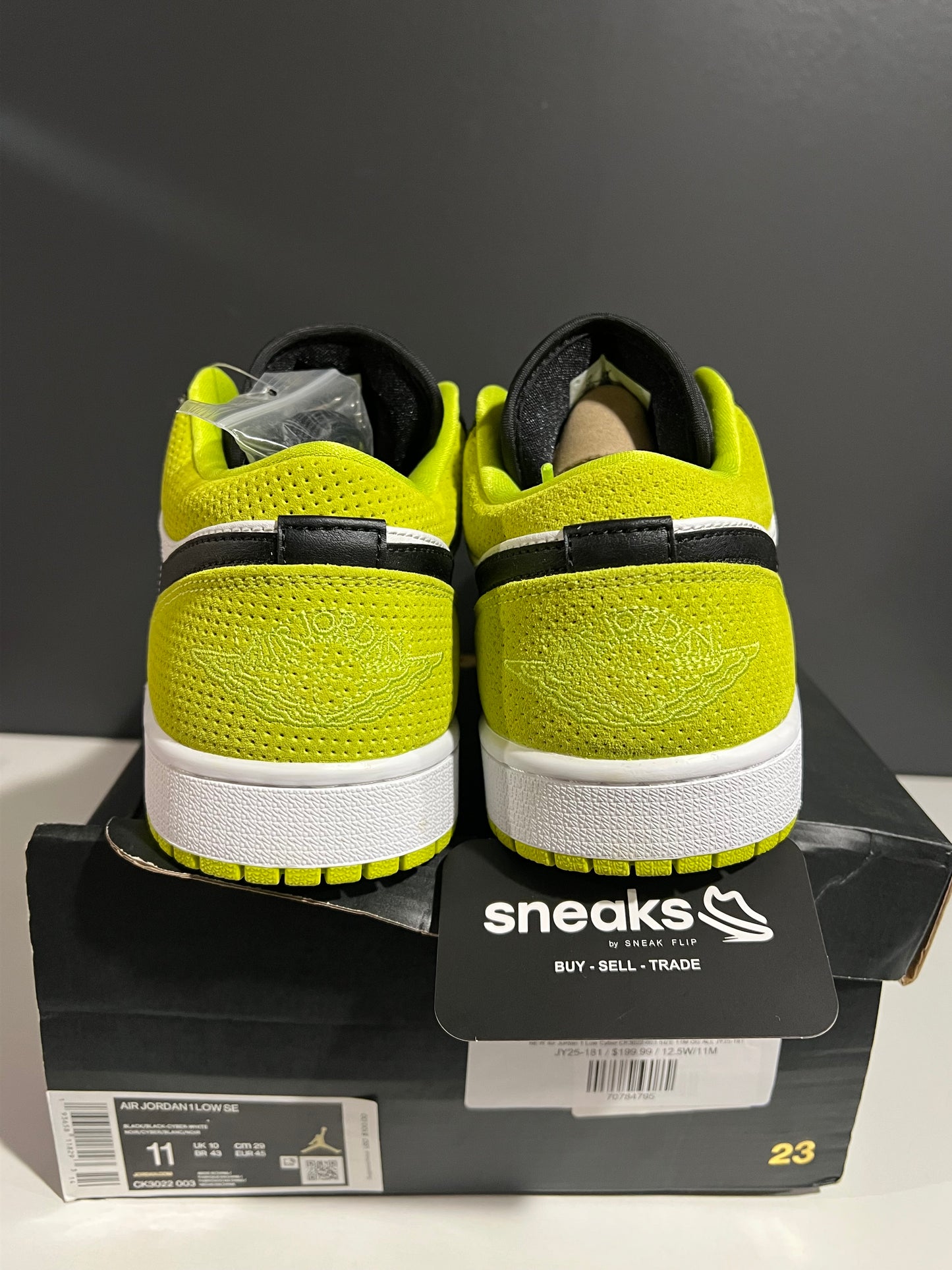 NEW Air Jordan 1 Low Cyber CK3022-003 SIZE 11M OG ALL JY25-181