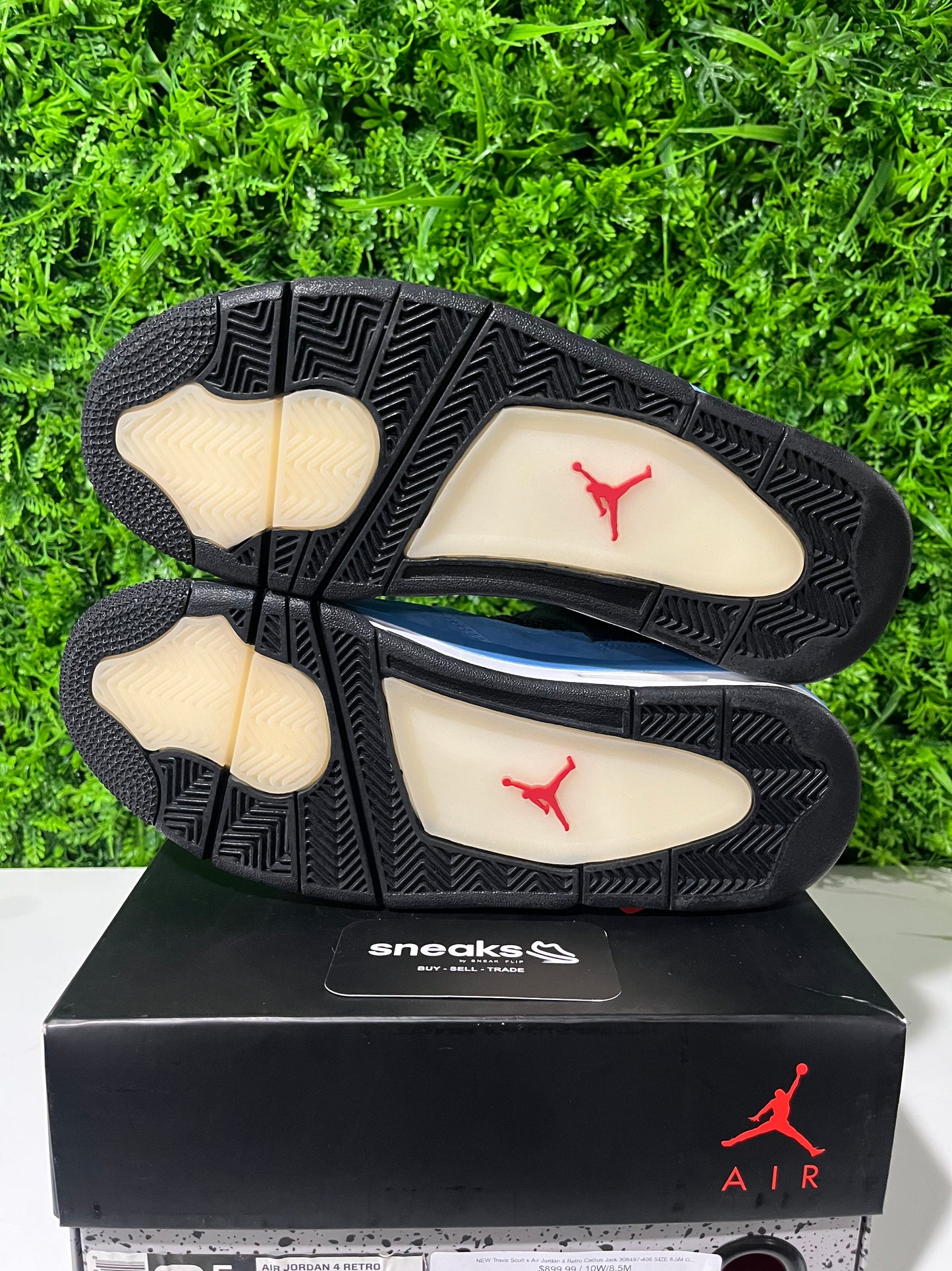 NEW Travis Scott x Air Jordan 4 Retro Cactus Jack 308497-406 SIZE 8.5M OG ALL