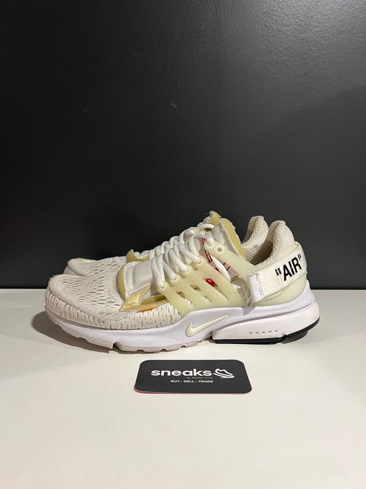 USED Off-White x Air Presto White AA3830-100 SIZE 8M NO BOX AG25-175