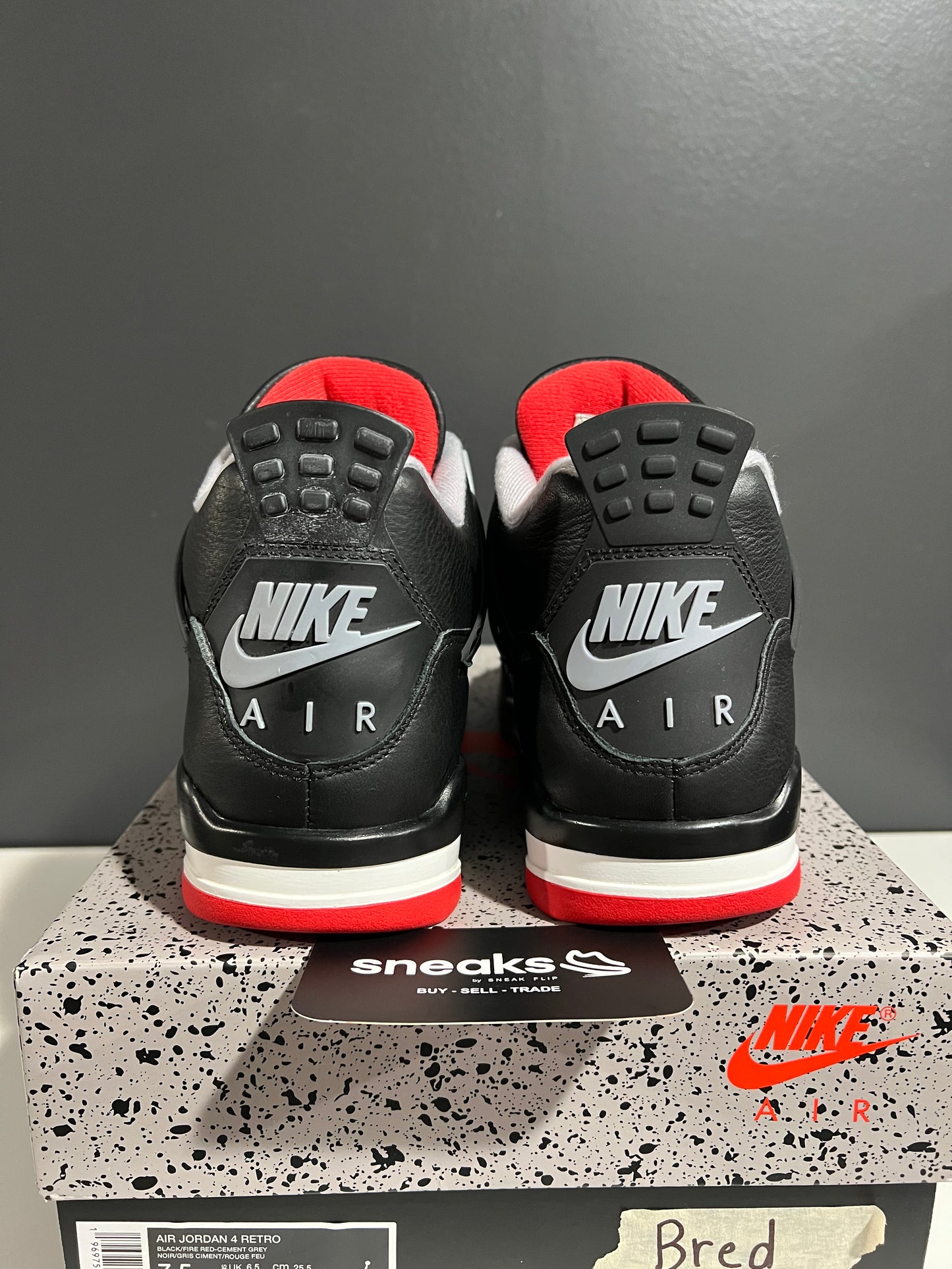 USED Air Jordan 4 Retro Bred Reimagined FV5029-006 SIZE 7.5M OG ALL AG25-380