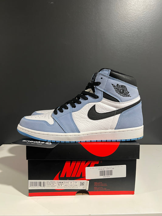 USED Air Jordan 1 Retro High OG University Blue 555088-134 SIZE 11.5M OG ALL