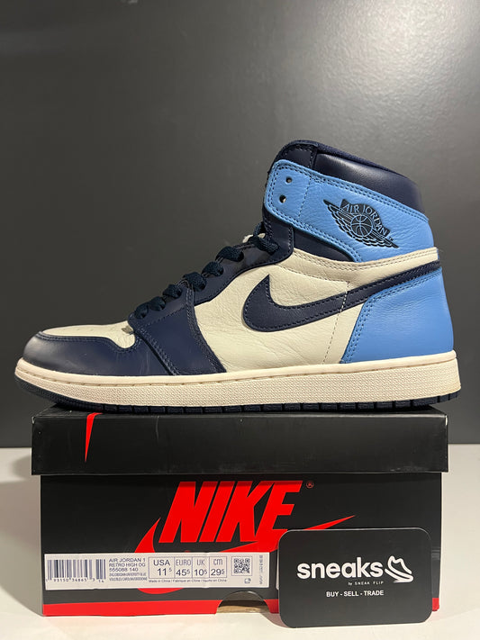 USED Air Jordan 1 Retro High OG Obsidian 555088-140 SIZE 11.5M OG ALL SP25-091