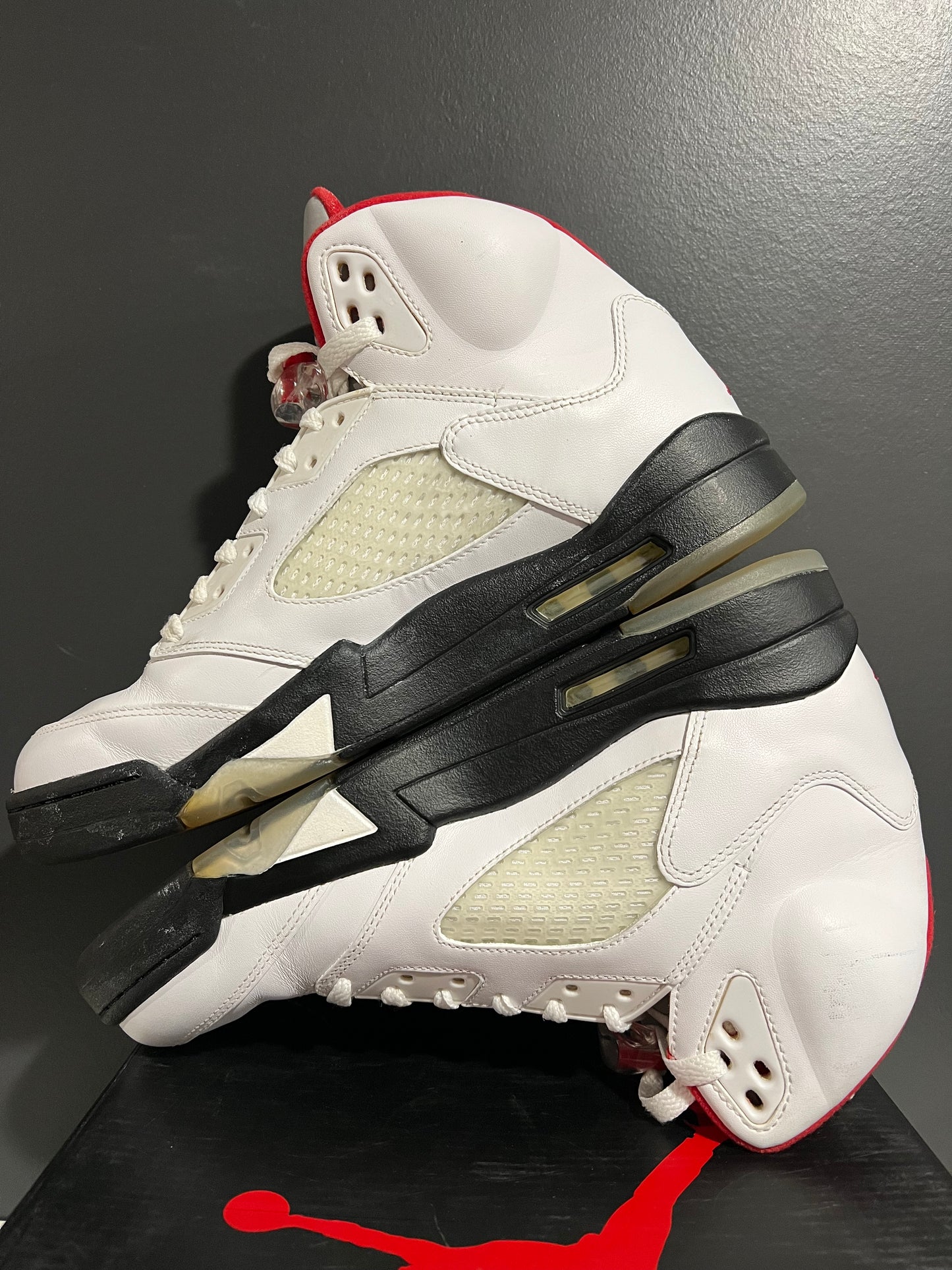 USED Air Jordan 5 Retro Fire Red 2013 136027-120 SIZE 10M OG ALL JN25-105