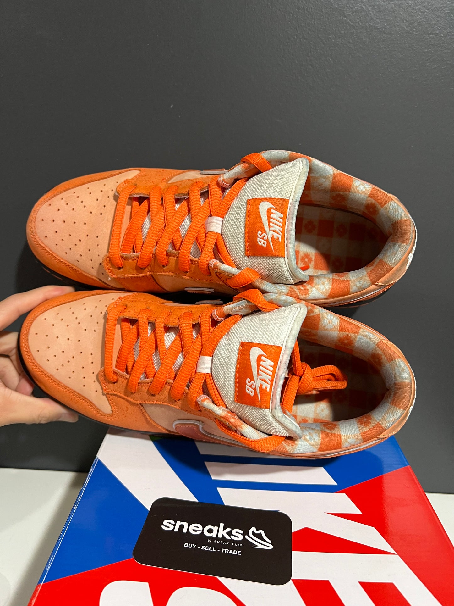 USED Concepts x Dunk Low SB Orange Lobster FD8776-800 SIZE 10M OG ALL MISS ACCESSORIES SP25-094