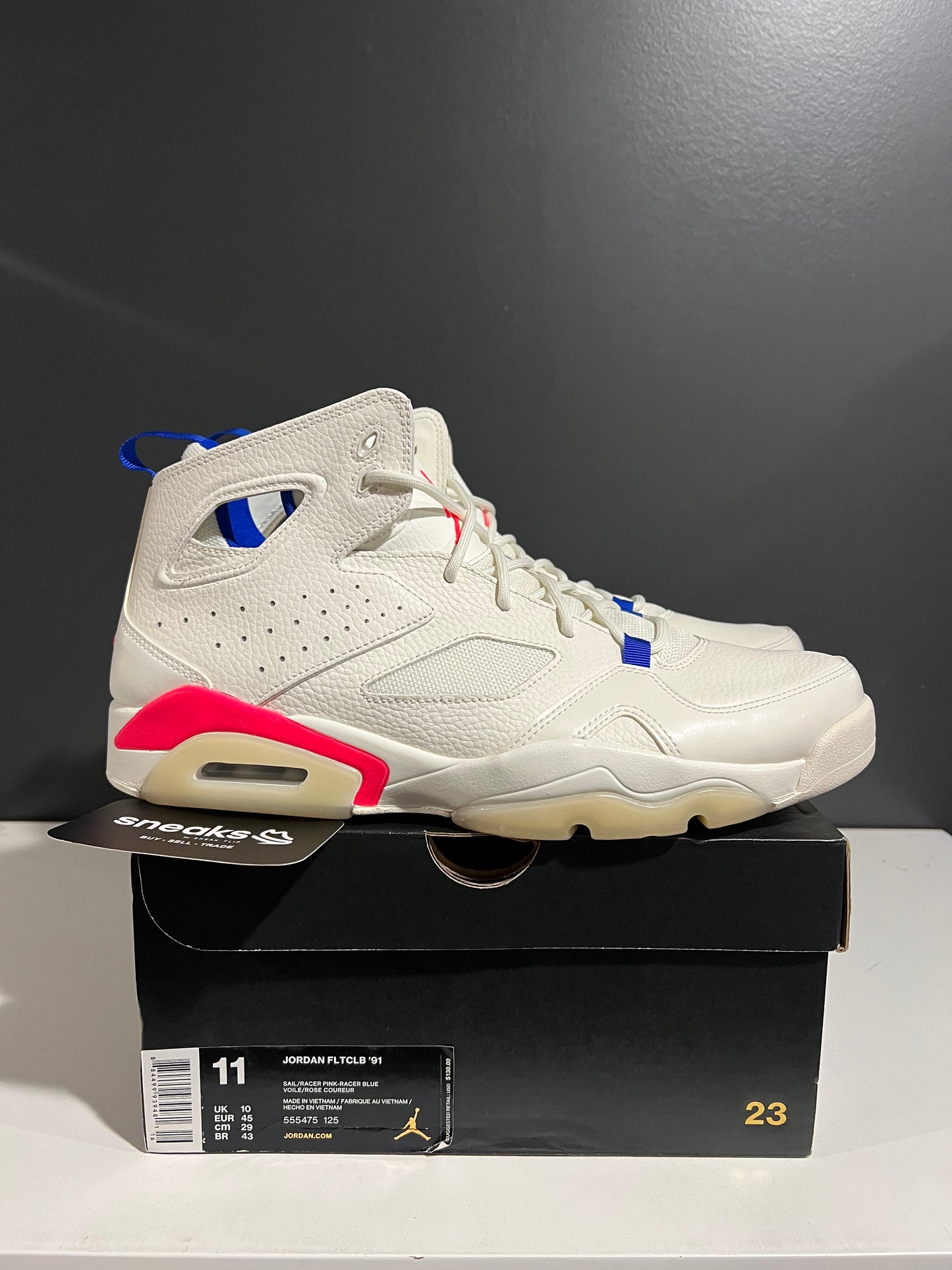 NEW Jordan Flight Club '91 Ultramarine 555475-125 SIZE 11M OG ALL AG25-285