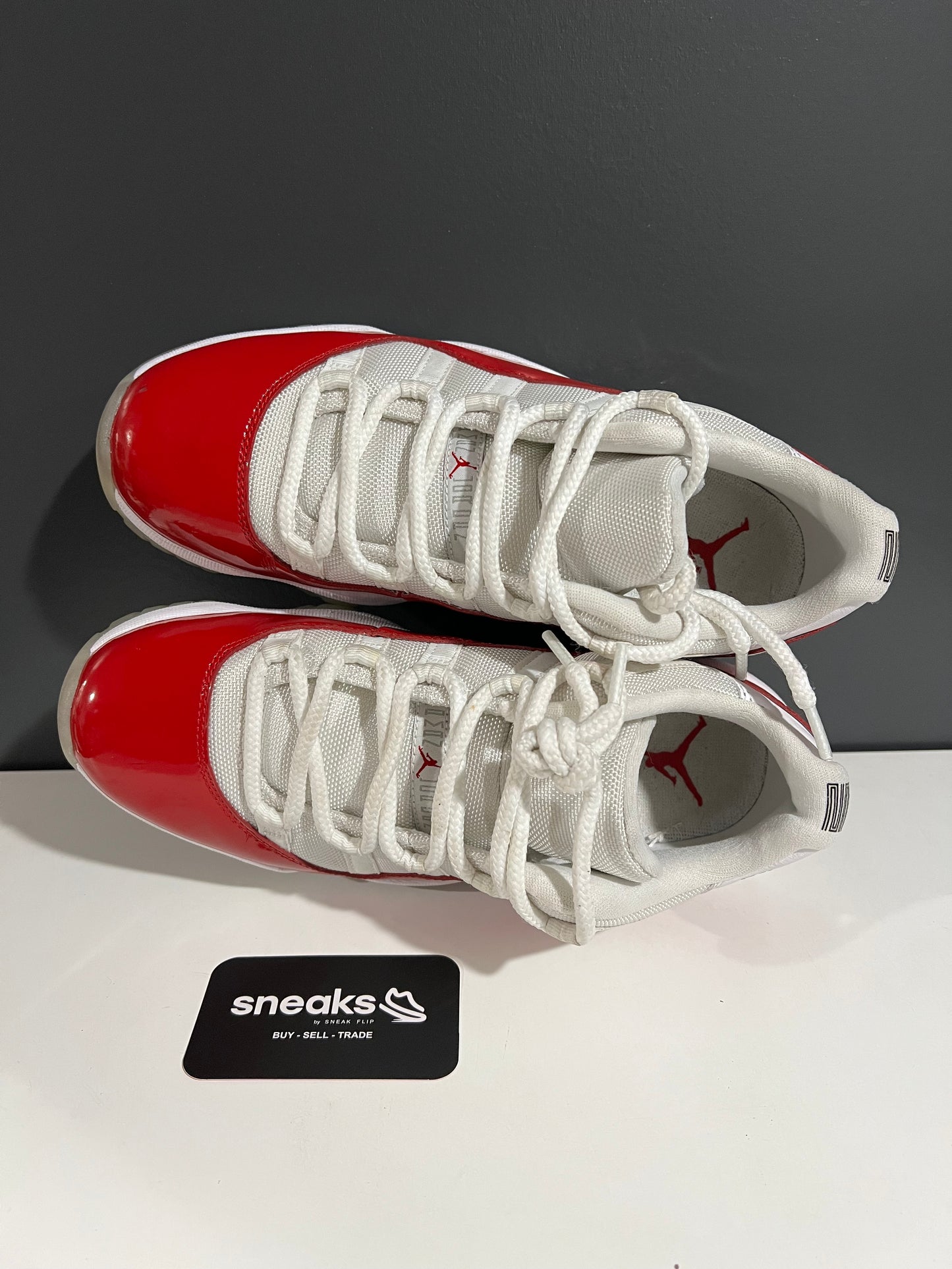 USED Air Jordan 11 Retro Low Cherry 2016 528895-102 SIZE 8M NO BOX