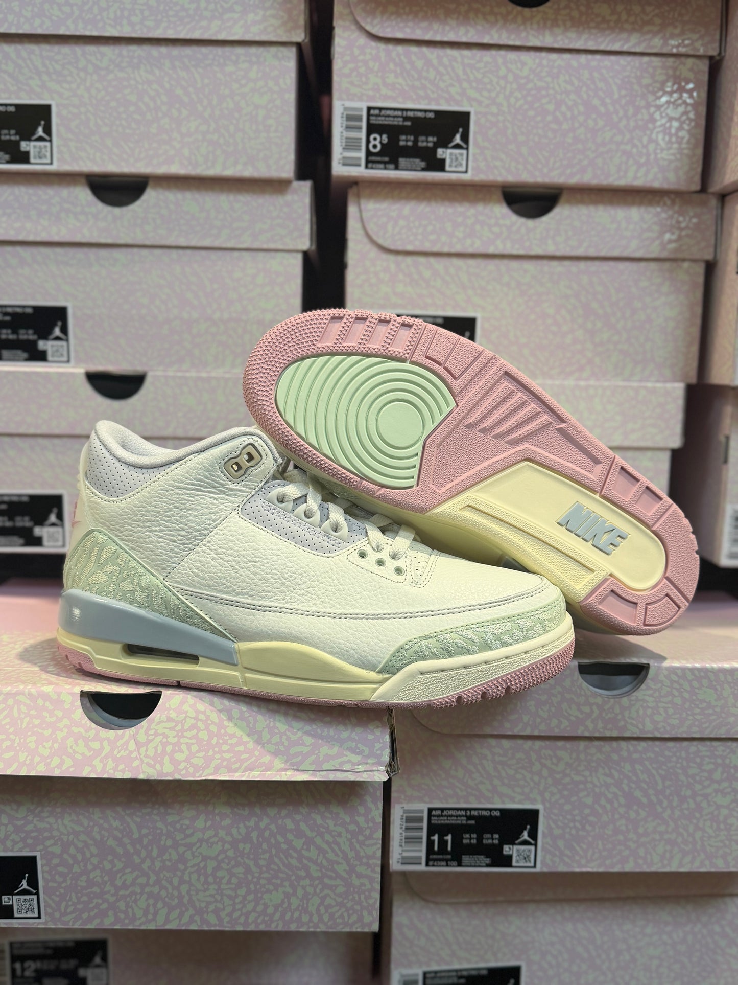 NEW Jordan 3 Retro Spring Is In The Air IF4396-100 Ready To Ship!