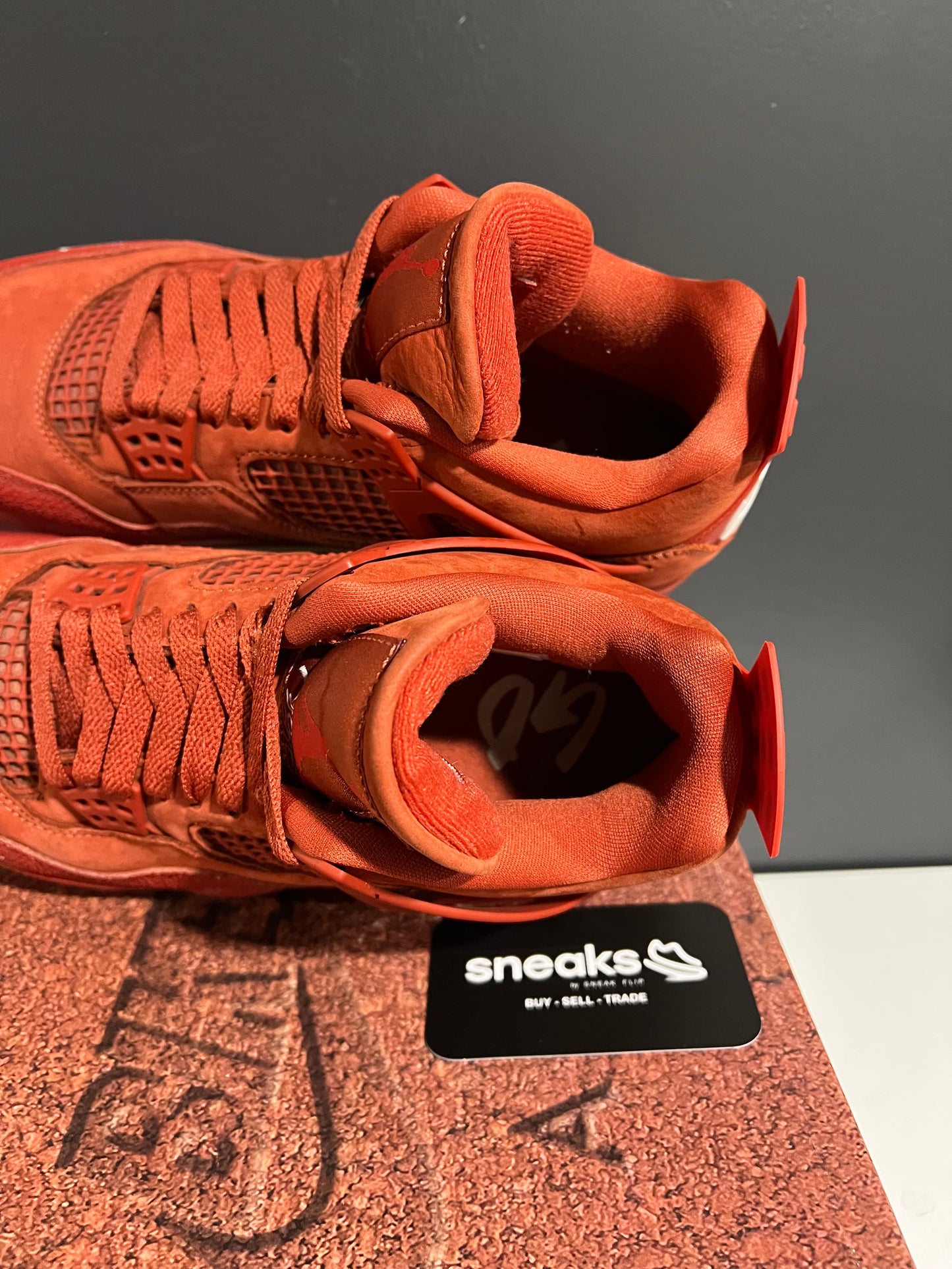 USED Air Jordan 4 Retro SP Nigel Sylvester Brick by Brick HF4340-800 SIZE 8M OG ALL AG25-117