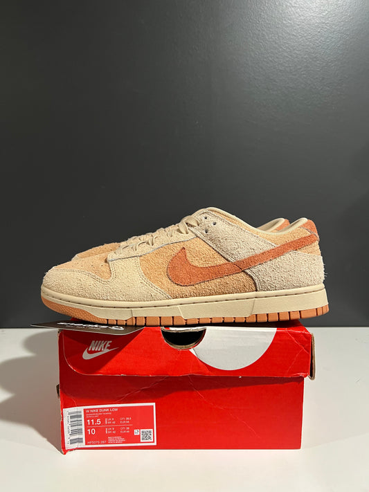 USED Wmns Dunk Low Shimmer Amber Brown HF5075-287 SIZE 10M OG ALL JY25-236