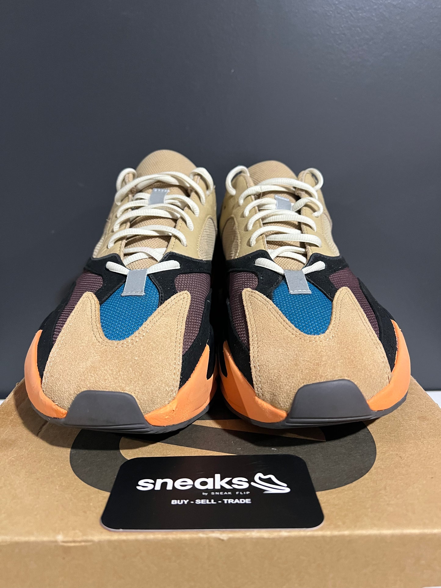 USED Yeezy Boost 700 Enflame Amber GW0297 SIZE 12M OG ALL SP25-106