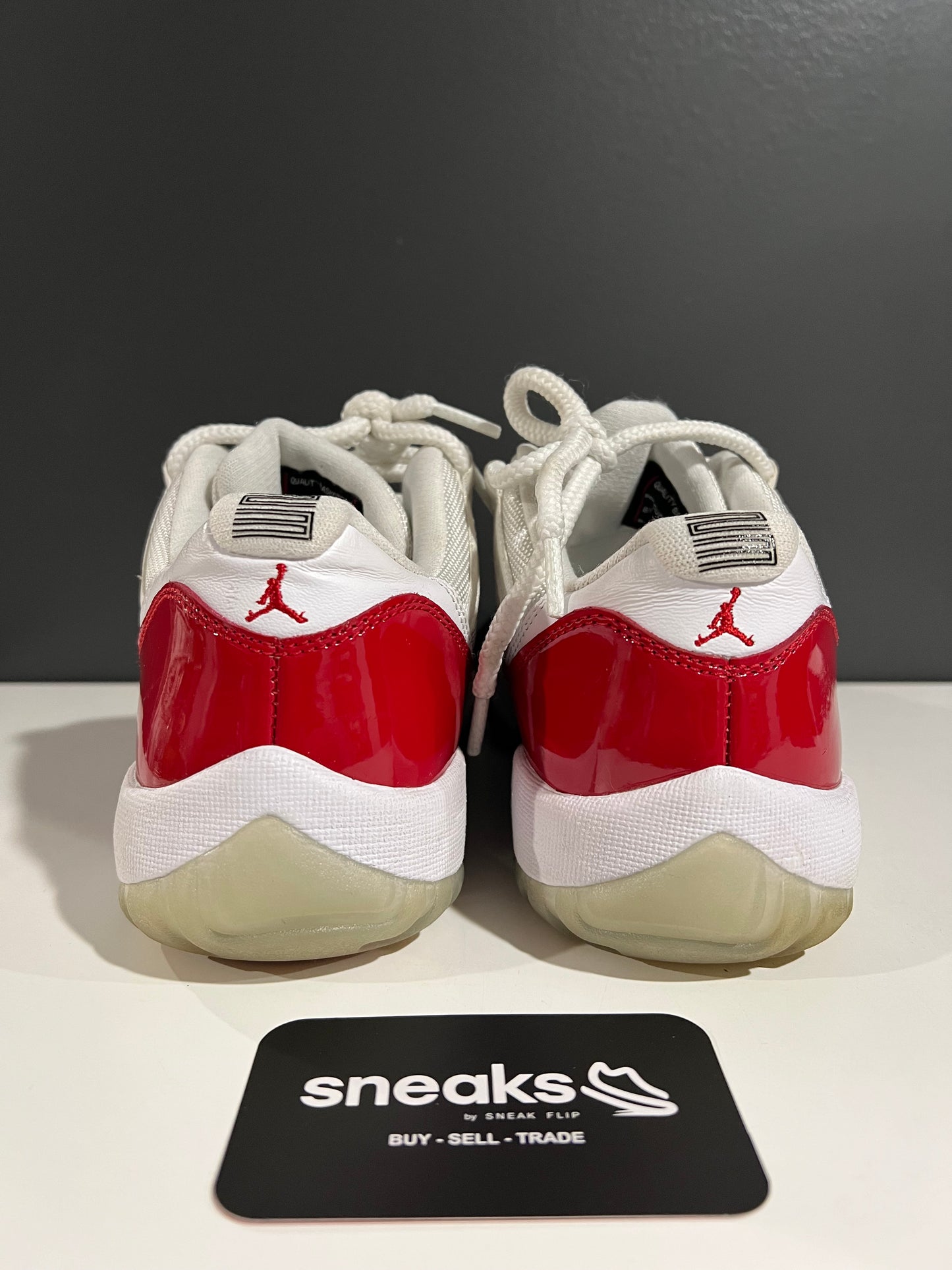 USED Air Jordan 11 Retro Low Cherry 2016 528895-102 SIZE 8M NO BOX
