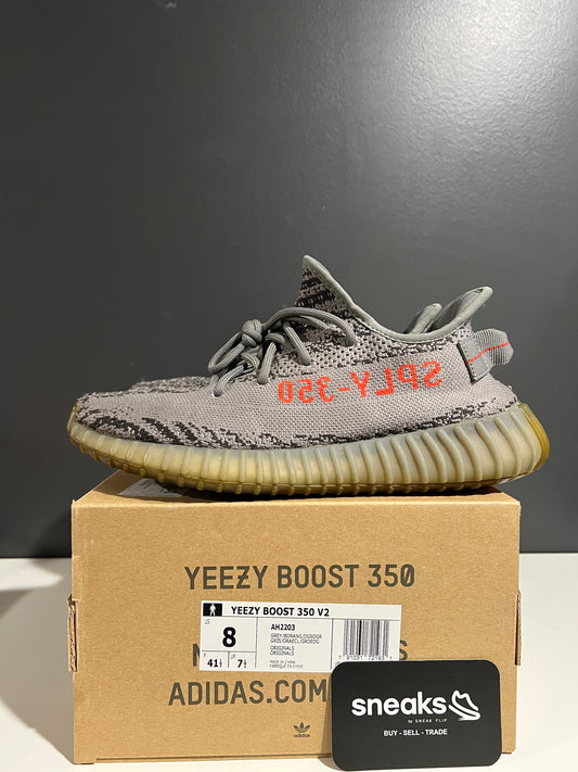 USED Yeezy Boost 350 V2 Beluga 2.0 AH2203 SIZE 8M OG ALL AG25-248