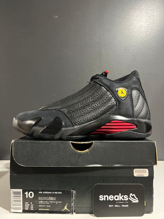 USED Air Jordan 14 Retro Last Shot 2018 487471-003 SIZE 10M OG ALL AG25-275