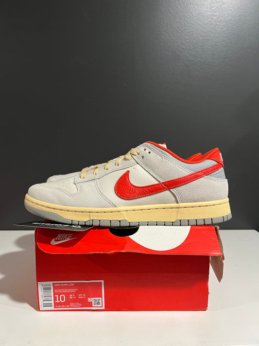 USED Nike Dunk Low ’85 Athletic Department Picante Red FJ5429-133 SIZE 10M OG ALL JY25-245
