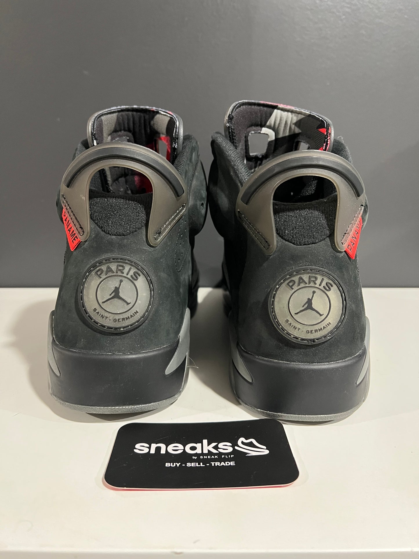 USED Paris Saint-Germain x Air Jordan 6 Retro Iron Grey CK1229-001 SIZE 12M NO BOX JN25-262